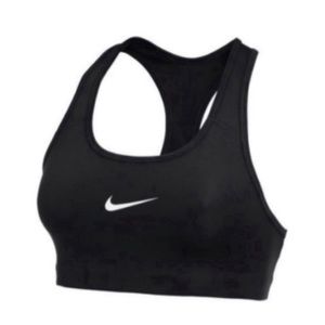 Nike Black Medium Support Non Padded Swoosh 2.0 Sports Bra Size Medium